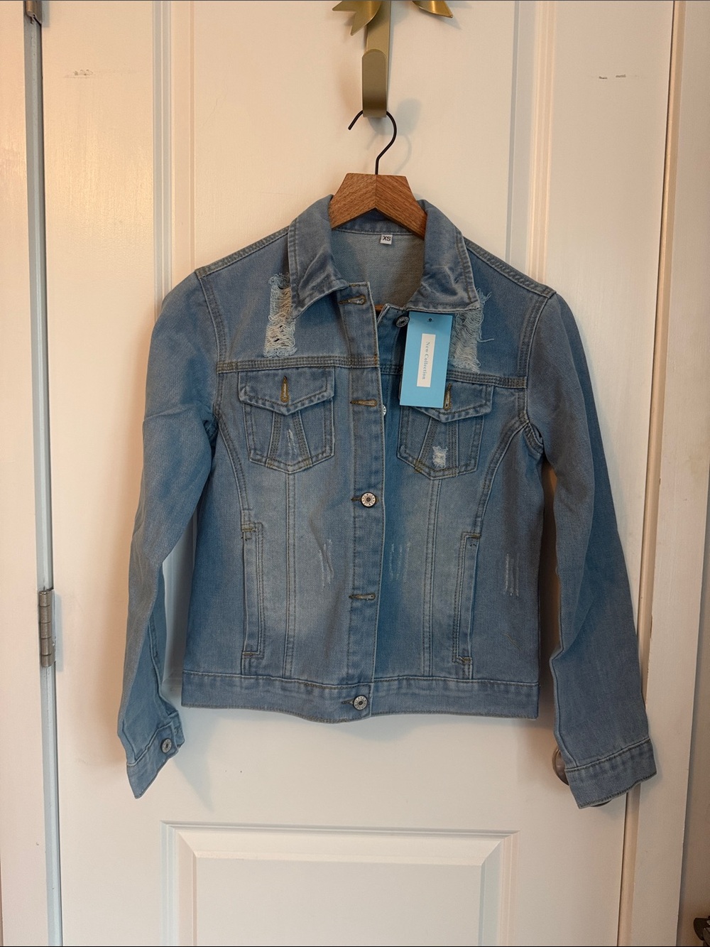 Light Blue Denim Jacket - Women's Classic Jean Jacket